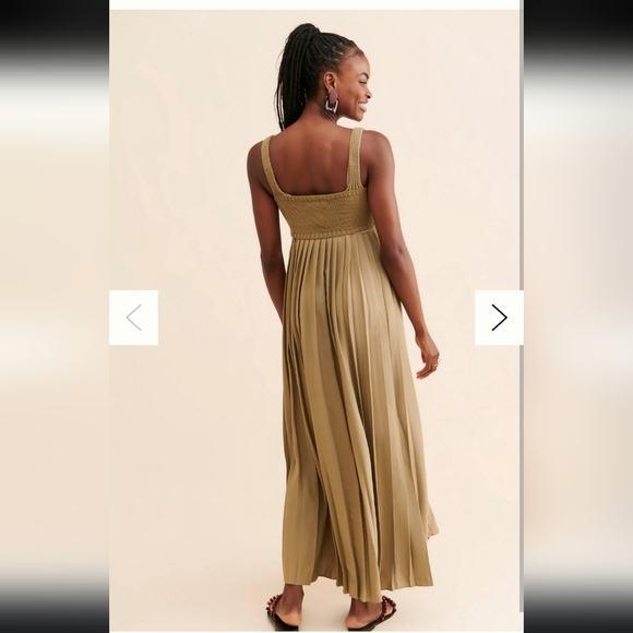 Anthropologie Mare Mare Pleated Maxi Twofer Dress Medium - Picture 11 of 11